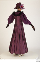  Photos Woman in Historical Dress 3 19th century Purple dress a poses historical clothing whole body 0006.jpg